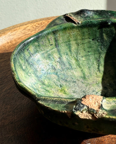 HAN EARTHENWARE GREEN GLAZED CUP