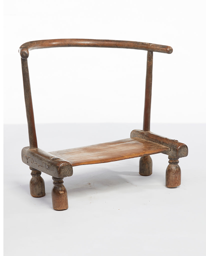 SENUFO HARDWOOD LOW CHAIR