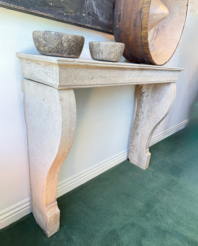 FRENCH REGENCE STYLE CAENSTONE MANTLE