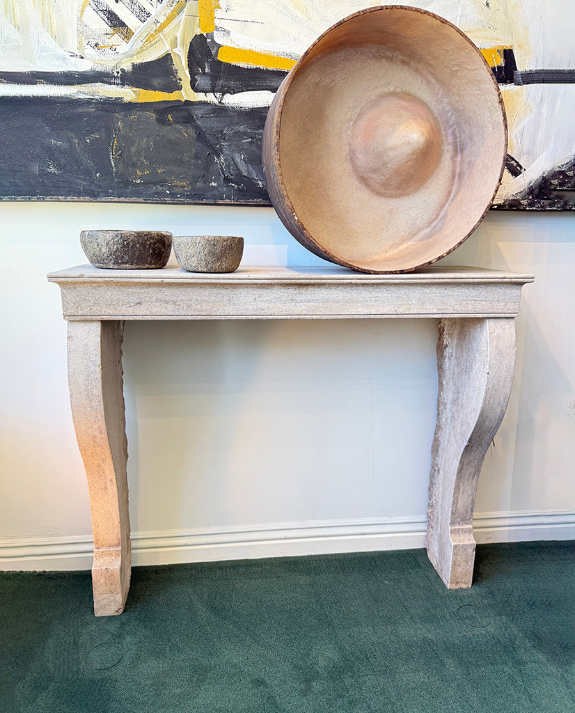 FRENCH REGENCE STYLE CAENSTONE MANTLE