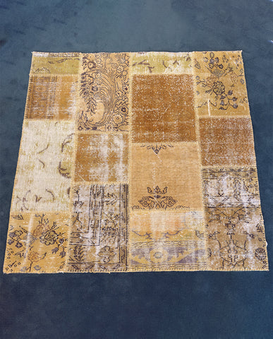 TURKISH UZBEK  PATCHWORK PARCHA KILIM