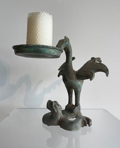 CHINESE ARCHAISTIC BRONZE LAMP