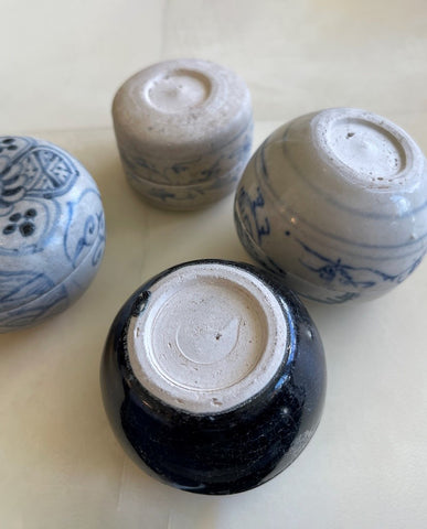 25 TANG AND SONG EARTHENWARE GLAZED CONTAINERS