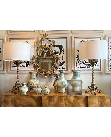 FRENCH RENAISSANCE REVIVAL BRONZE BANQUETE LAMPS