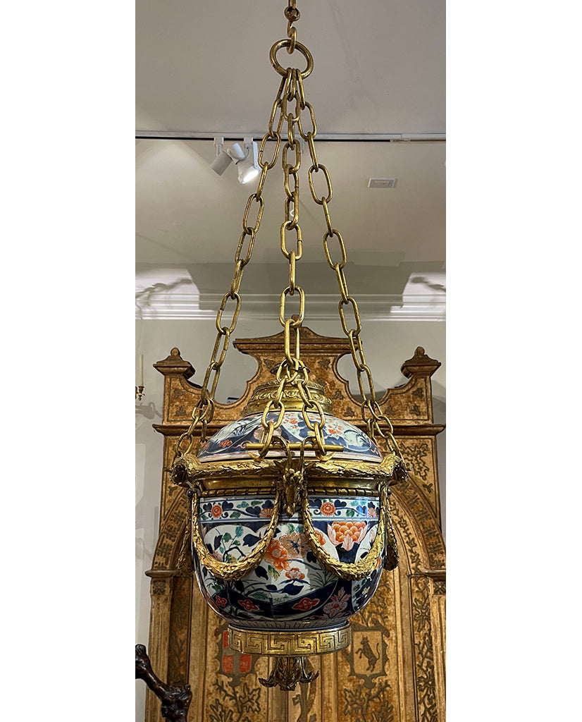 IMPORTANT RUSSIAN GILT BRONZE MOUNTED IMARI JARDENIERRE