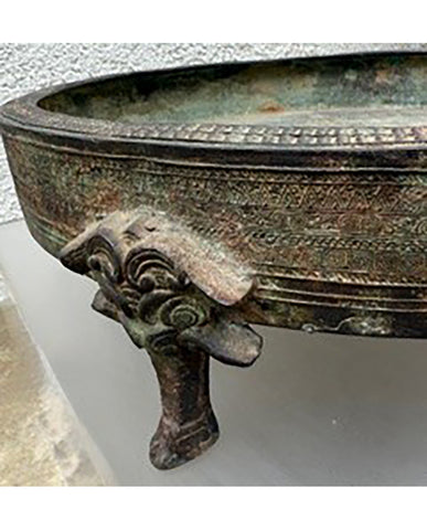 WARRING STATES ARCHAISTIC BRONZE PAN