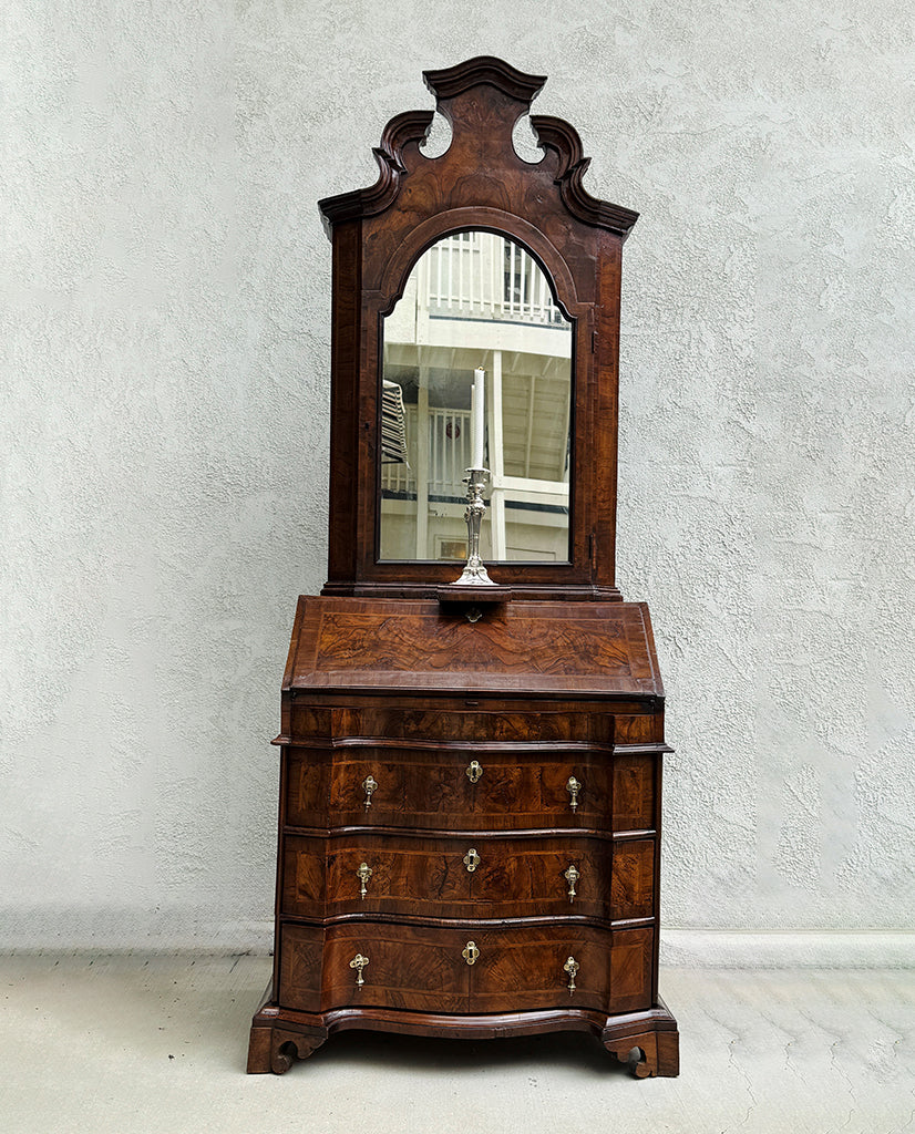 ITALIAN BAROQUE WALNUT SECRETAIRE