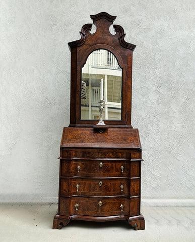 ITALIAN BAROQUE WALNUT SECRETAIRE