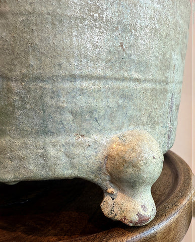 HAN CELEDON GLAZED EARTHENWARE DING