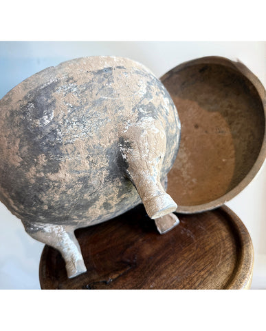 HAN EARTHENWARE PAINTED DING