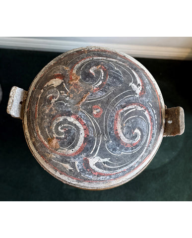 HAN EARTHENWARE PAINTED DING