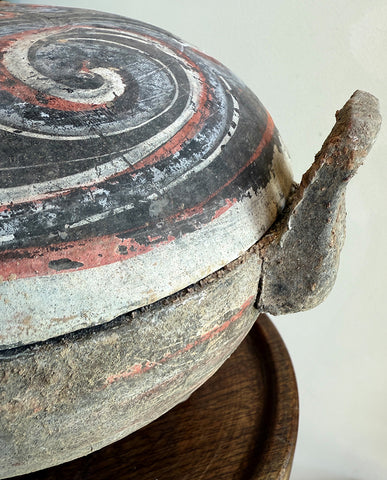 HAN EARTHENWARE PAINTED DING