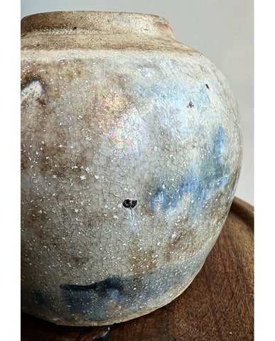 MING EARTHENWARE GLAZED JAR