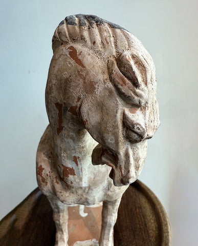 TANG EARTHENWARE PAINTED FIGURE