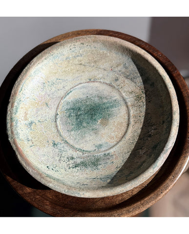 HAN EARTHENWARE  CELADON GLAZED PLATE
