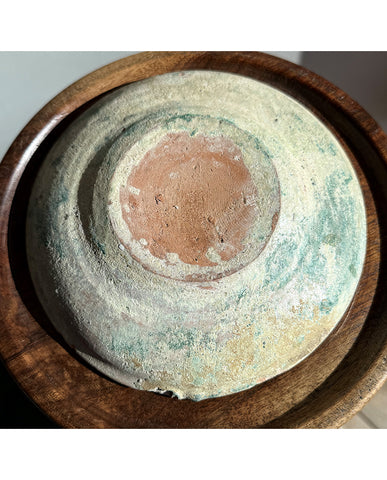 HAN EARTHENWARE  CELADON GLAZED PLATE
