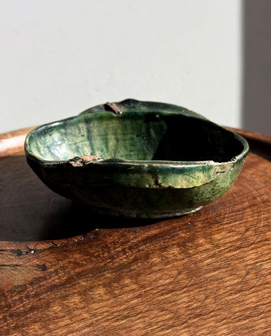 HAN EARTHENWARE GREEN GLAZED CUP