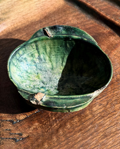 HAN EARTHENWARE GREEN GLAZED CUP