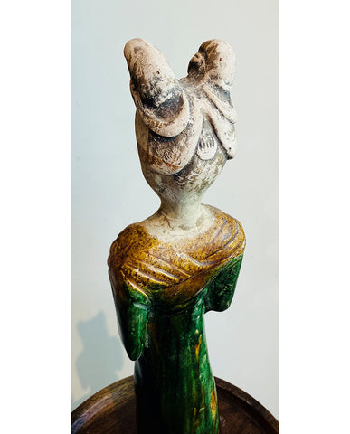 TANG SANCAI GLAZED FIGURE
