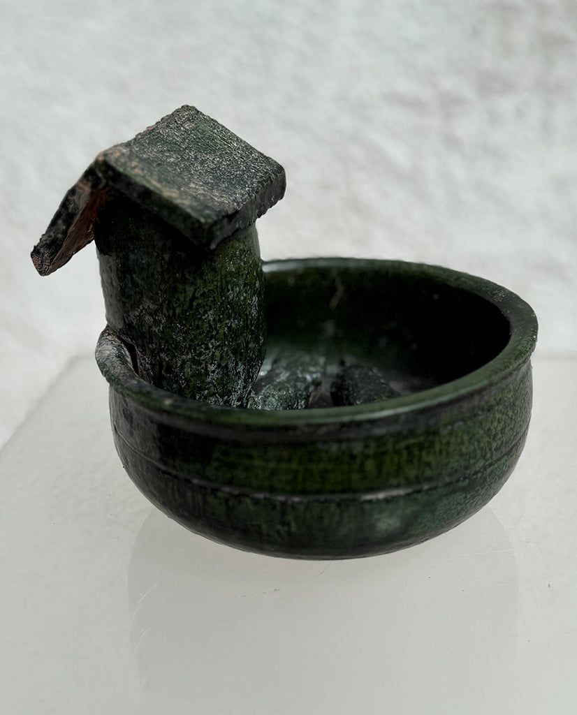HAN  EARTHENWARE GREEN GLAZED FARMYARD