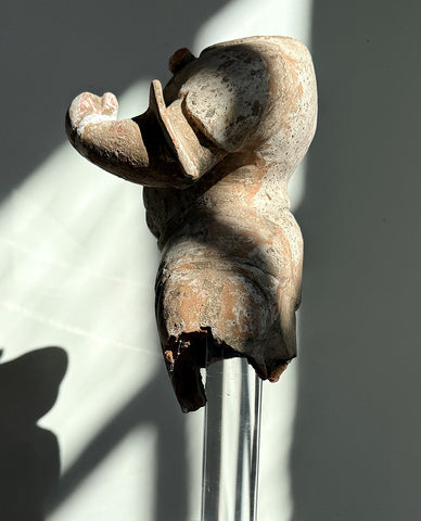 TANG EARTHENWARE PARCEL PAINTED FRAGMENT