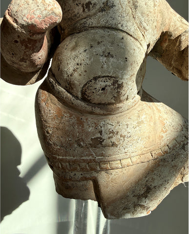 TANG EARTHENWARE PARCEL PAINTED FRAGMENT