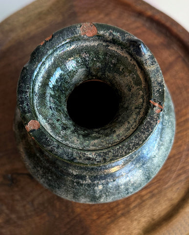 HAN EARTHENWARE GREEN GLAZED HU