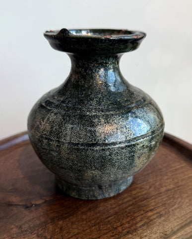 HAN EARTHENWARE GREEN GLAZED HU