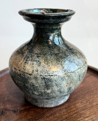 HAN EARTHENWARE GREEN GLAZED HU