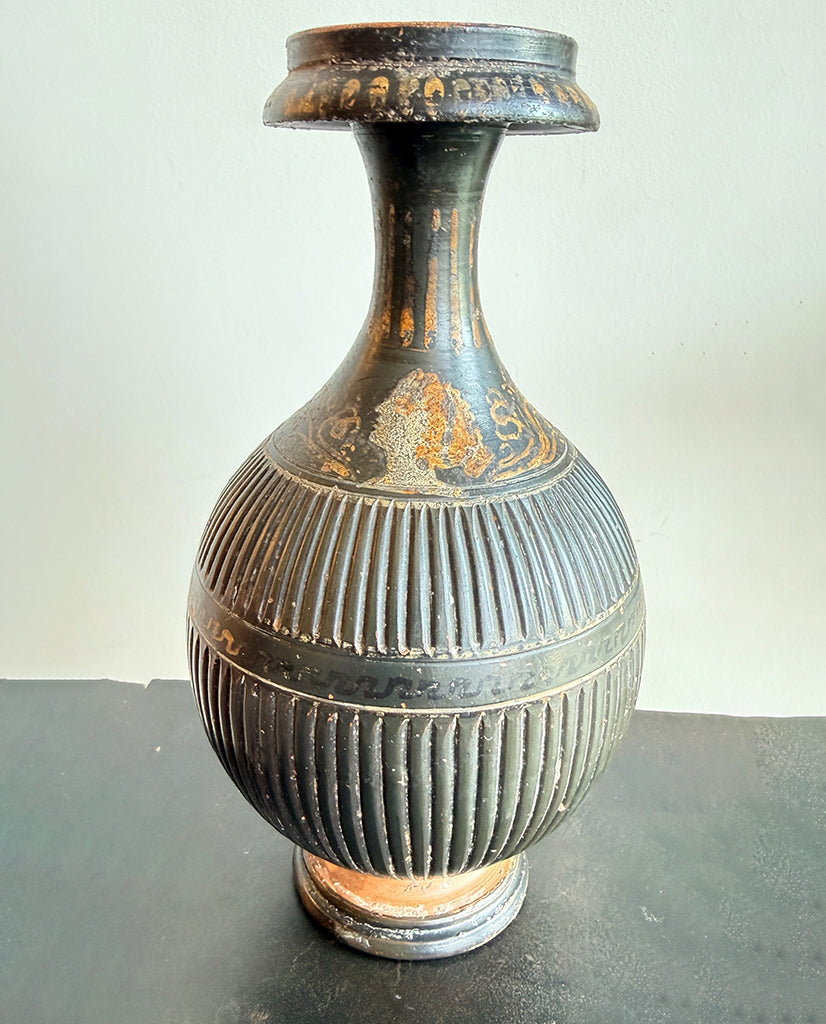 GREEK GNATHIAN STYLE  TERRA COTTA VASE