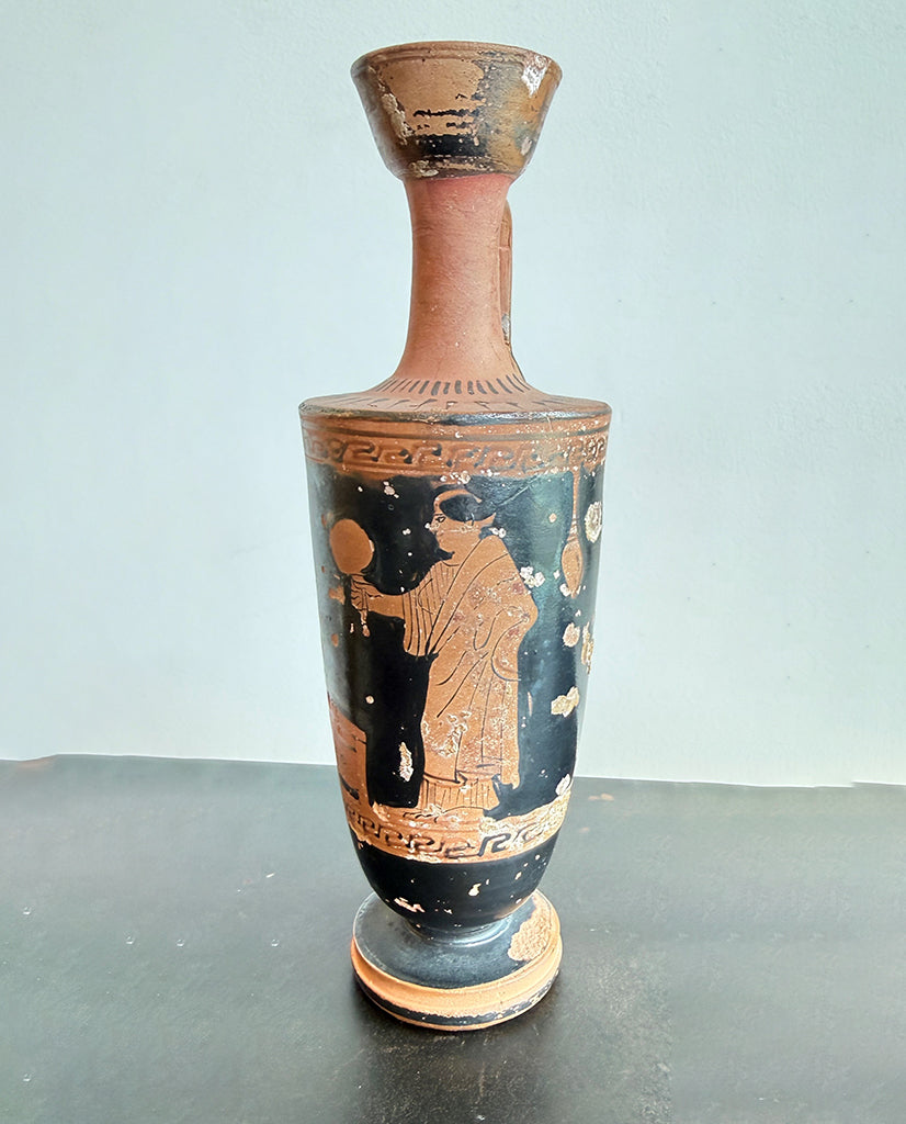 ATTIC STYLE  RED-FIGURE LEKYTHOS