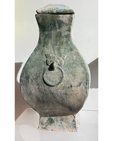 HAN EARTHENWARE CELEDON GLAZED HU