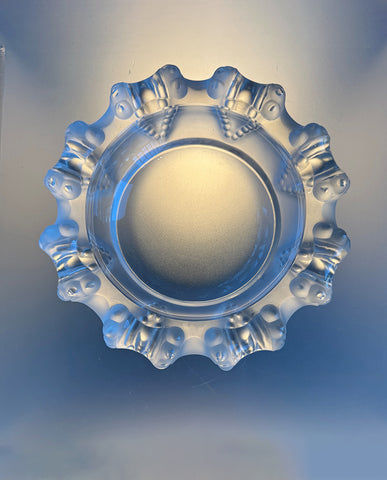 LALIQUE “CANNES” OCTOPUS FROSTED ART GLASS BOWL