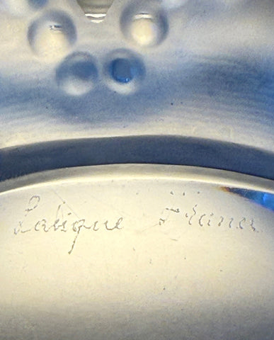 LALIQUE “CANNES” OCTOPUS FROSTED ART GLASS BOWL