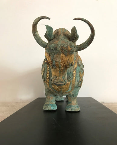 CHINESE GILT BRONZE FIGURE