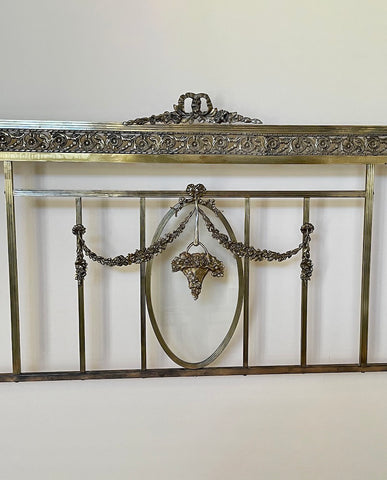 LOUIS XVI STYLE BRASS BED