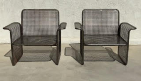 Pr. FRANCESO TALIN IRON  FRET ARMCHAIRS