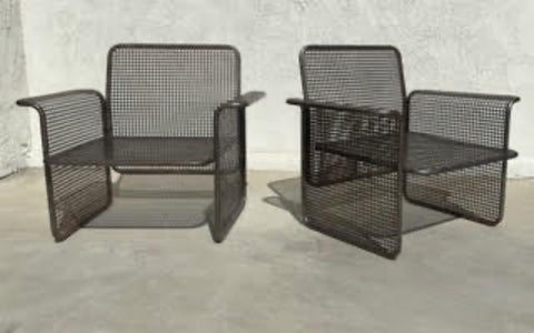 Pr. FRANCESO TALIN IRON  FRET ARMCHAIRS