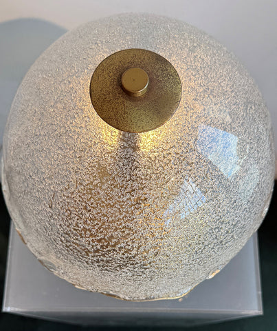 ANGELO BROTTO  BRASS AND MURANO GLASS LAMP