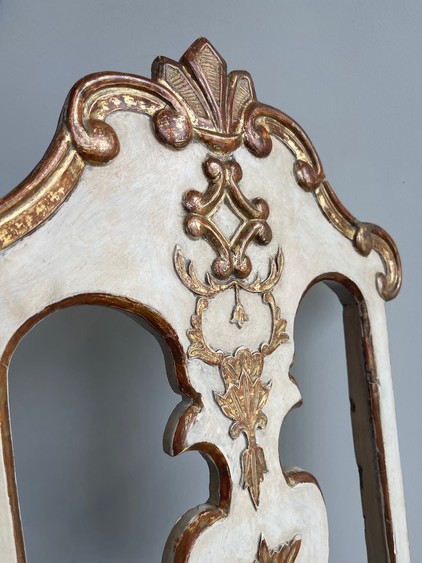Spanish Rococo Chair SET OF SIX SPANISH ROCOCO PAINTED AND PARCEL GILT SIDE CHAIRS – Philip ...