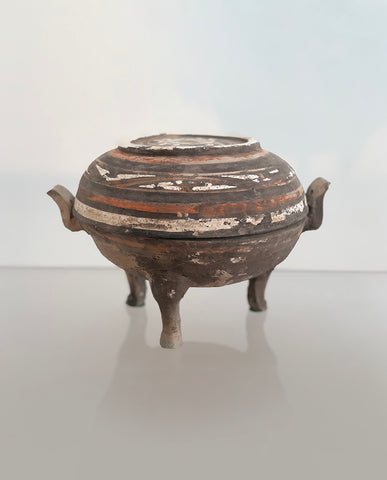 HAN EARTHENWARE PAINTED DING