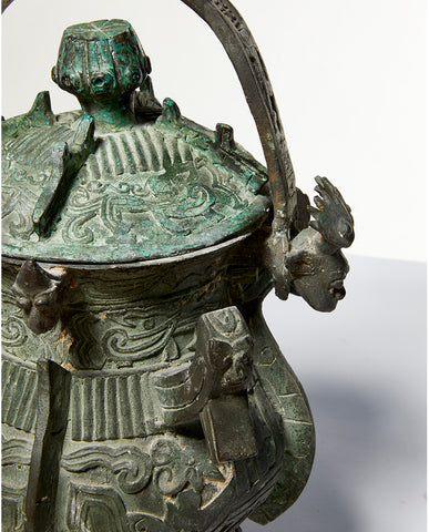 CHINESE ARCHAISTIC BRONZE GE YOU