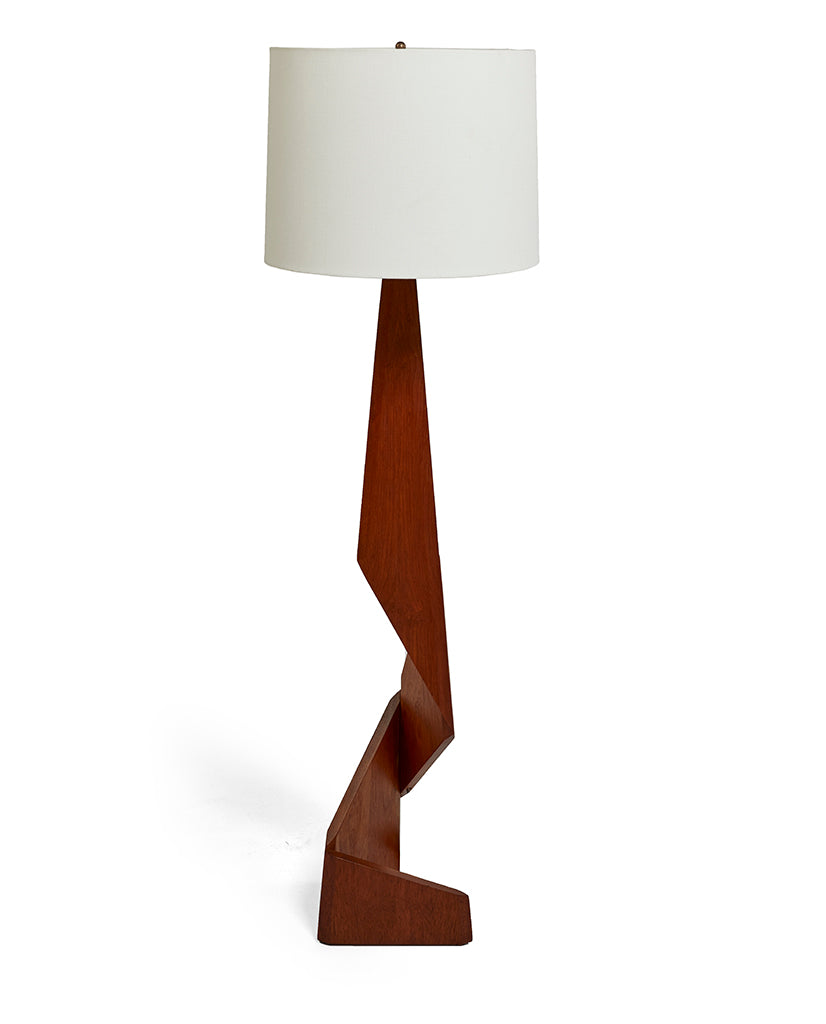 DANISH TEAK “ZIG-ZAG” FLOOR LAMP