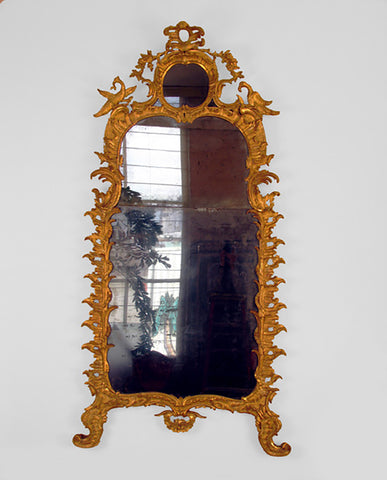 ITALIAN ROCOCO GILT MIRROR